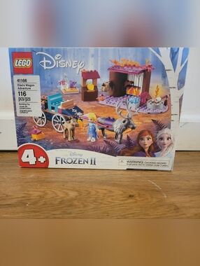 Disney Frozen II Elsa Wagon Adventure Lego Building Kit.
